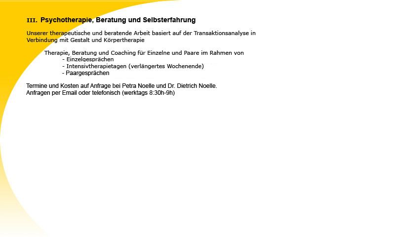 EINE THERAPIE EINE STRATEGIE intelligence overview